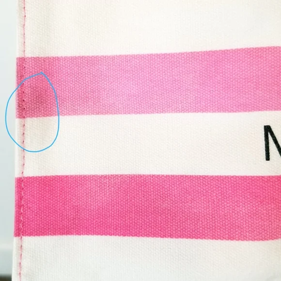 Victoria's Secret Vintage Pink Striped Beach Tote NWT Resort Vacay Weekender - Picture 13 of 16